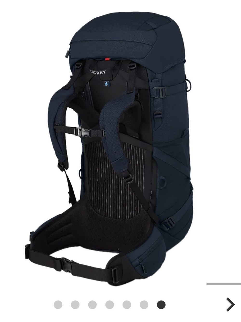 Osprey Women’s Archeon 65 Liter Backpacking Bag Daypack Navy Camping Small - Picture 3 of 9